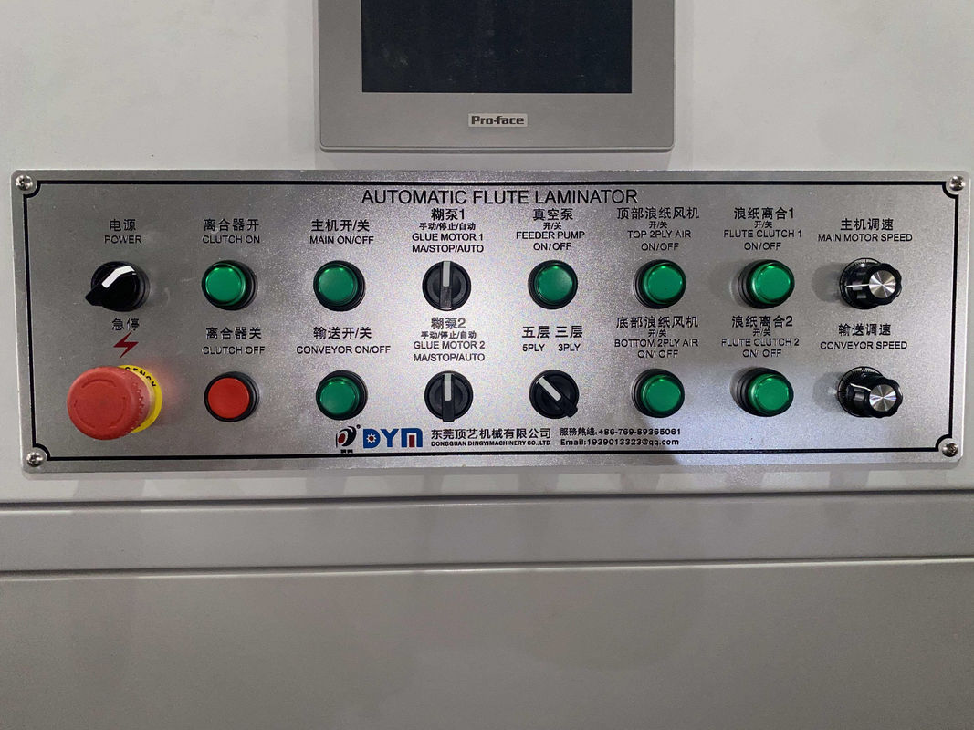 450*450mm ডাবল ওয়াল 5 প্লাই ফ্লুট ল্যামিনেটর ঢেউতোলা লেমিনেটিং মেশিন