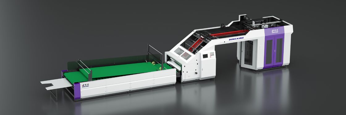 হাই স্পিড ল্যামিনেটর হাই স্পিড ফ্লুট ল্যামিনেটর কাগজ ঝিল্লি উপাদান ল্যামিনেটিং বেধ পরিসীমা 1 থেকে 10 মিমি শিল্প প্যাকেজিং সরঞ্জাম